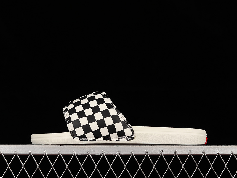 Checkerboard La Costa Slide-On White/Black/White 5