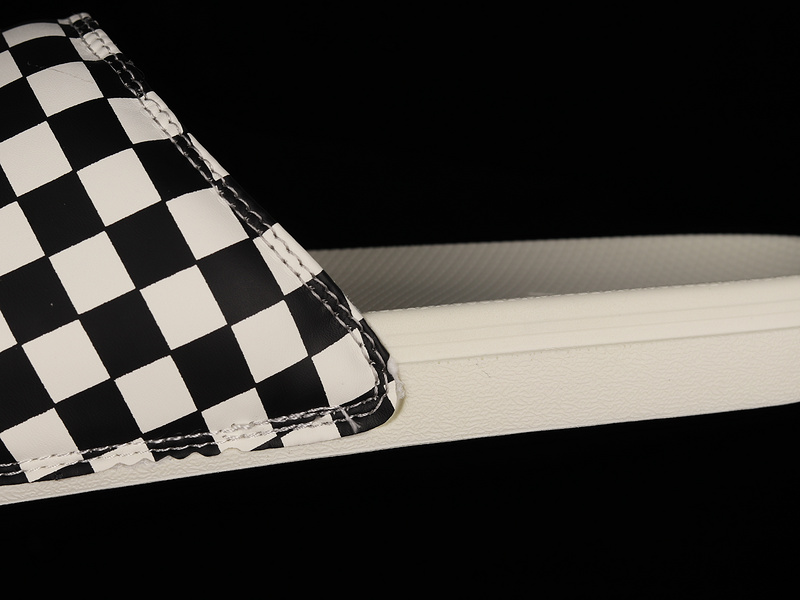 Checkerboard La Costa Slide-On White/Black/White 11