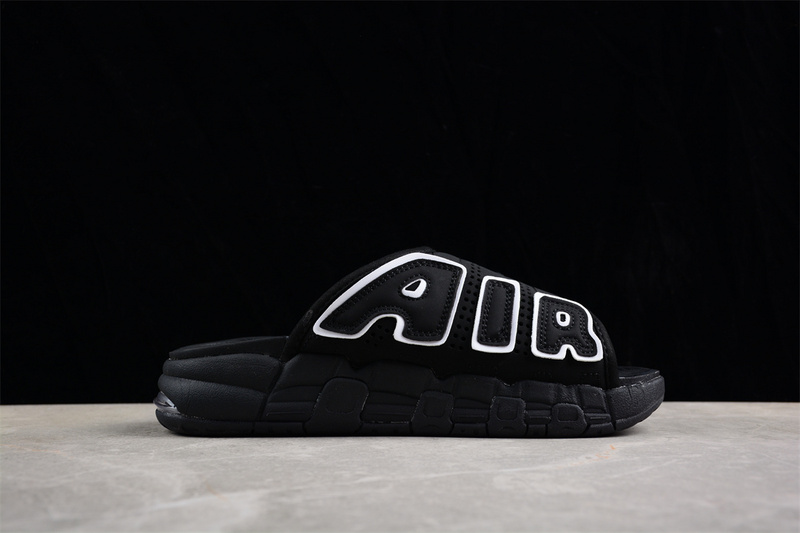 Air More Uptempo Slide White/Black 5