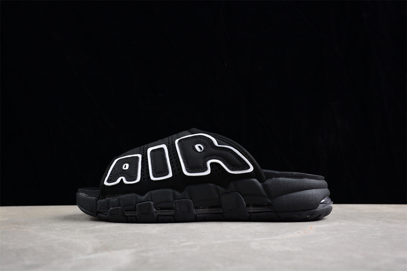 Air More Uptempo Slide White/Black 17