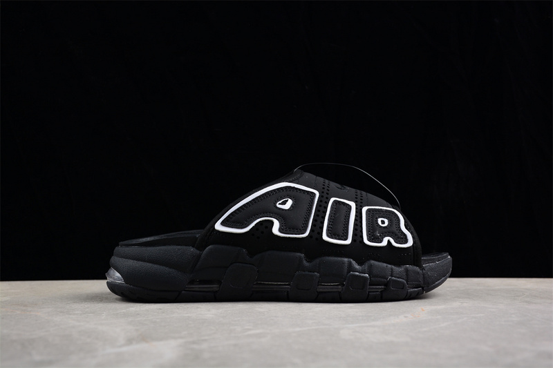 Air More Uptempo Slide White/Black 19