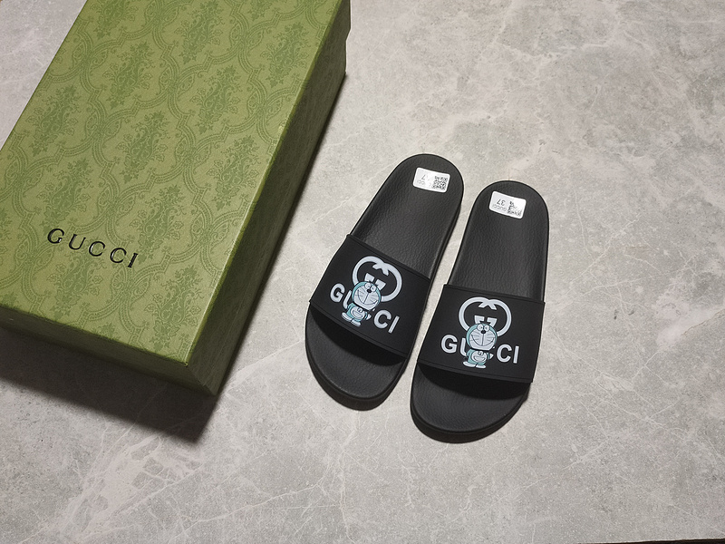 Gucci Slippers Black/Black/Blue 7