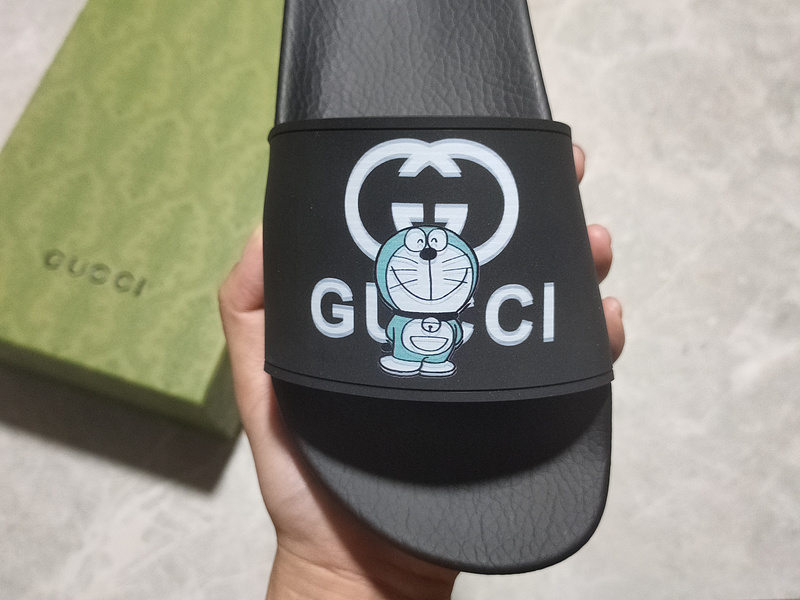 Gucci Slippers Black/Black/Blue 9