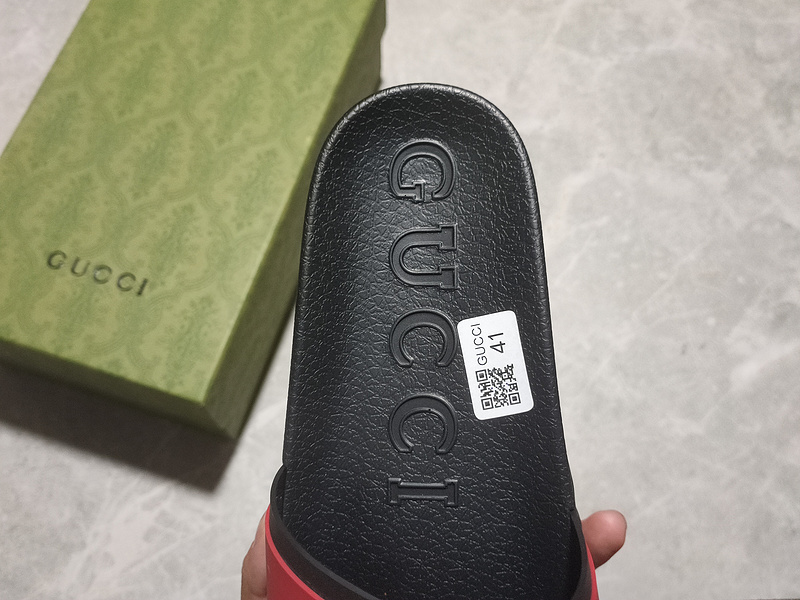 Gucci Slippers Black/Green/Red 11