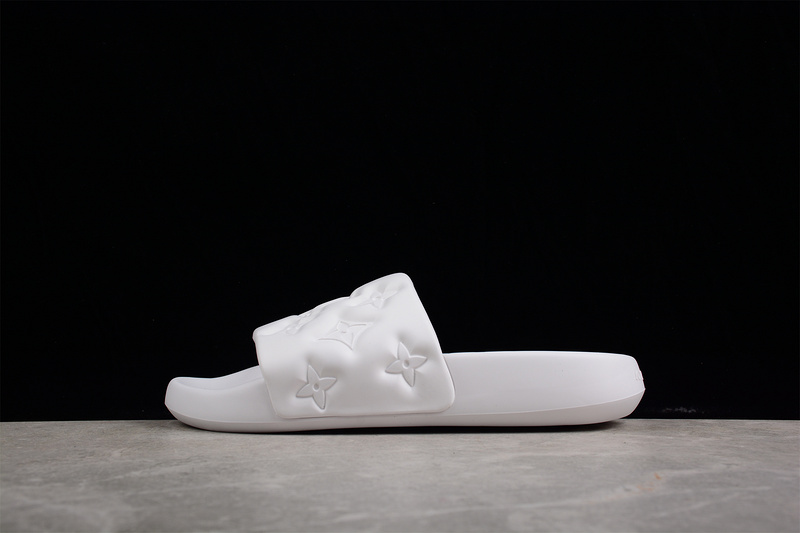 L*V Casual Slippers White/White/White 13