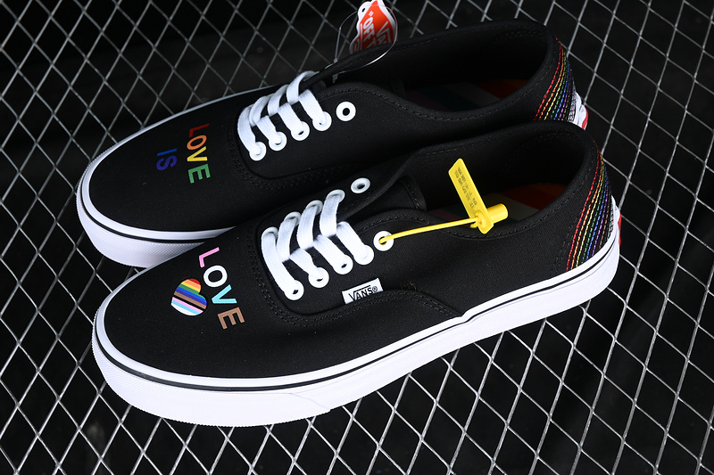 Vans Authentic Black/White/Multicolored 5