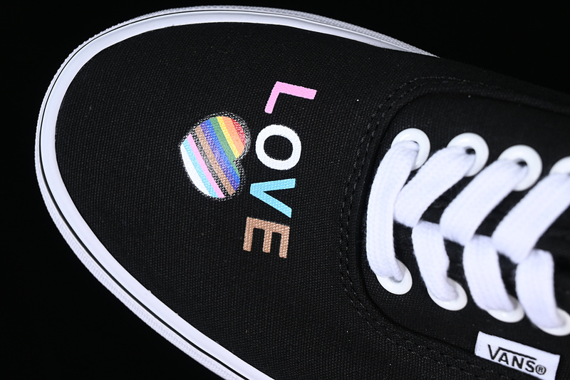 Vans Authentic Black/White/Multicolored 25