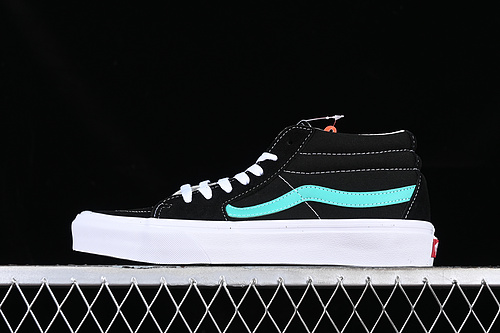 Vans Sk8-Mid White/Black/Green 5