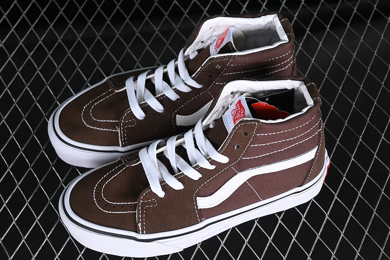 Vans Sk8-Hi Pro White/Brown 3