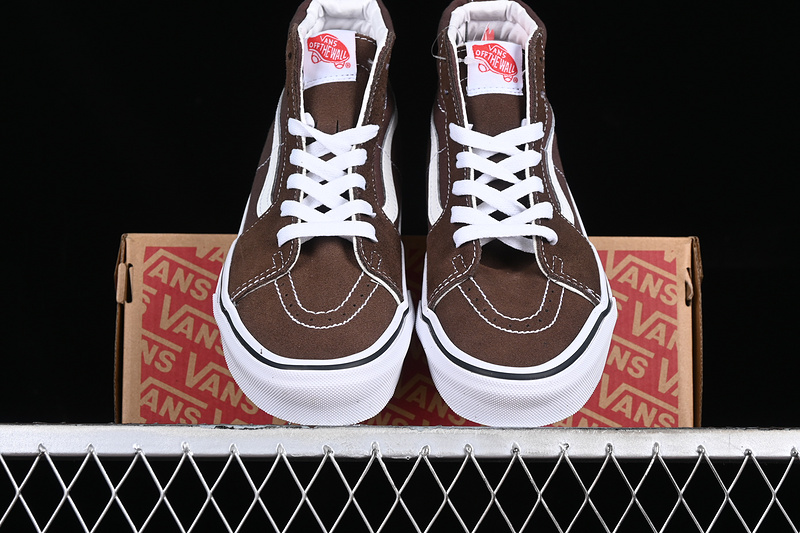 Vans Sk8-Hi Pro White/Brown 5