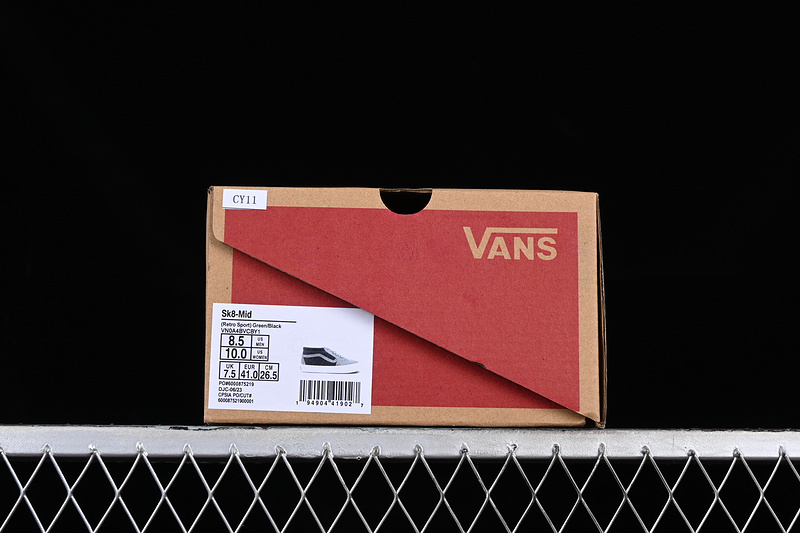 Vans Vault Og Sk8-Mid Lx Black/Green/White 13