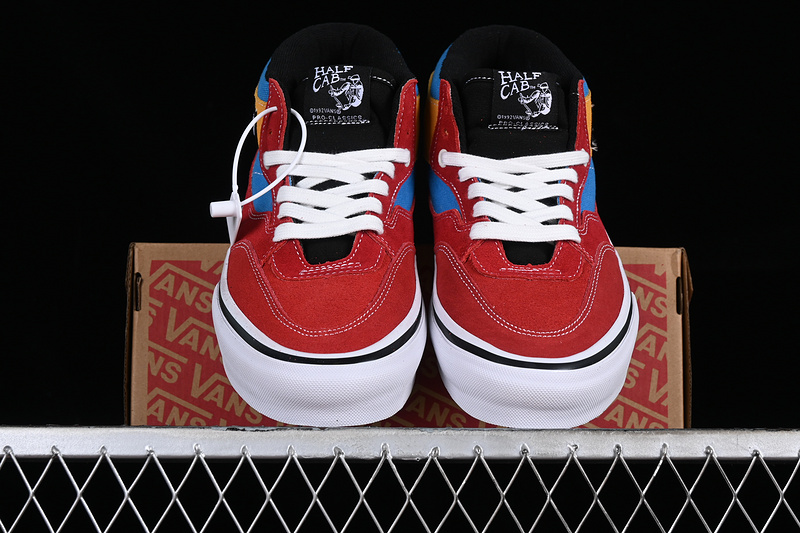 Vans Half Cab Pro White/Red/Black/Blue/Yellow 19