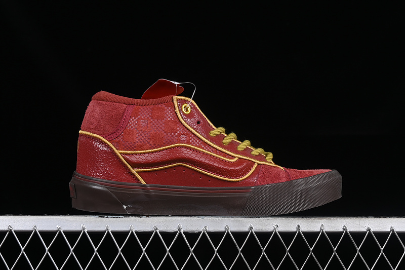 Vans Knu Mid Black/Red/Yellow 7