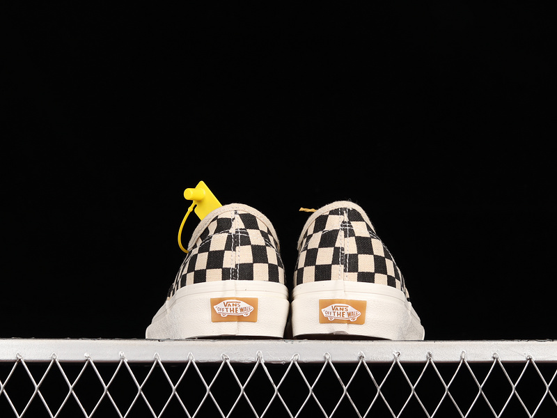 Authentic Eco Theory Checkerboard Shoes Black/Beige/White 15