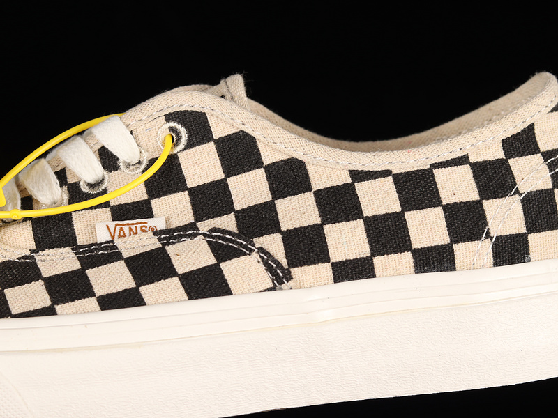 Authentic Eco Theory Checkerboard Shoes Black/Beige/White 19