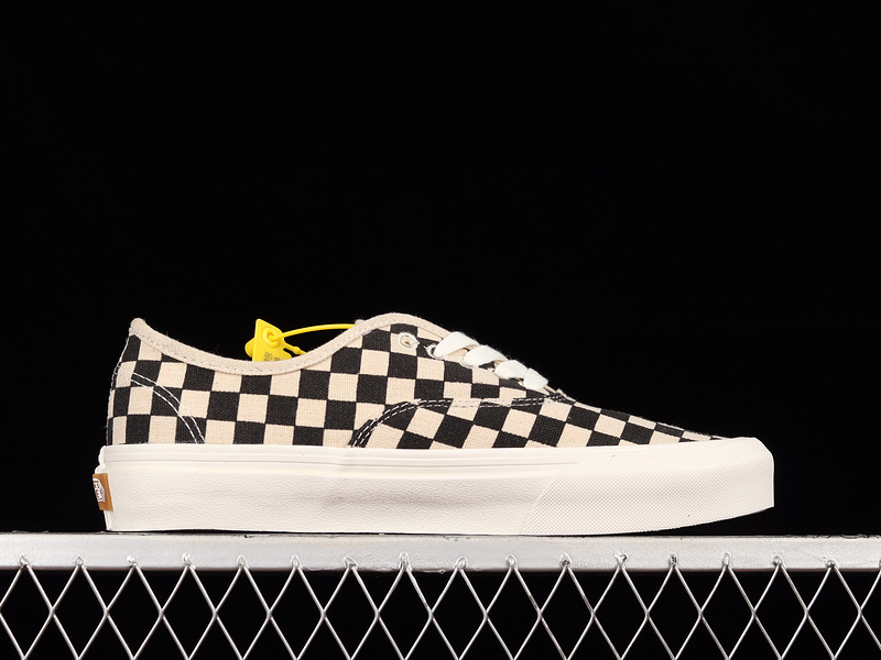 Authentic Eco Theory Checkerboard Shoes Black/Beige/White 25