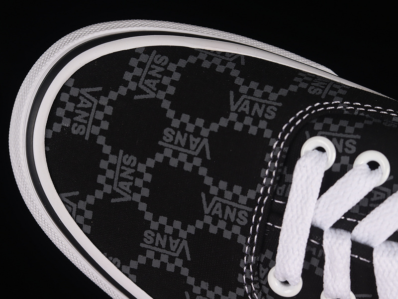 Monogram Authentic Skate Shoes Black/Black/White 13