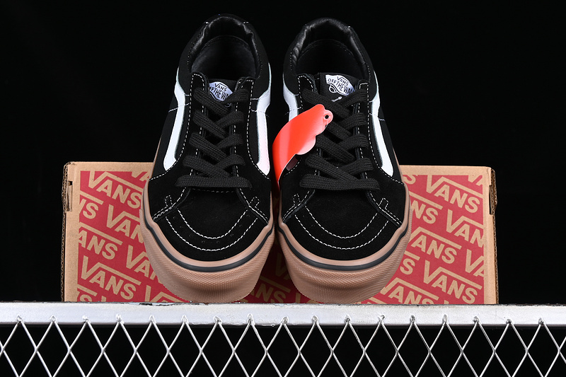 Vans Sk8-Low Black/White/Brown 25