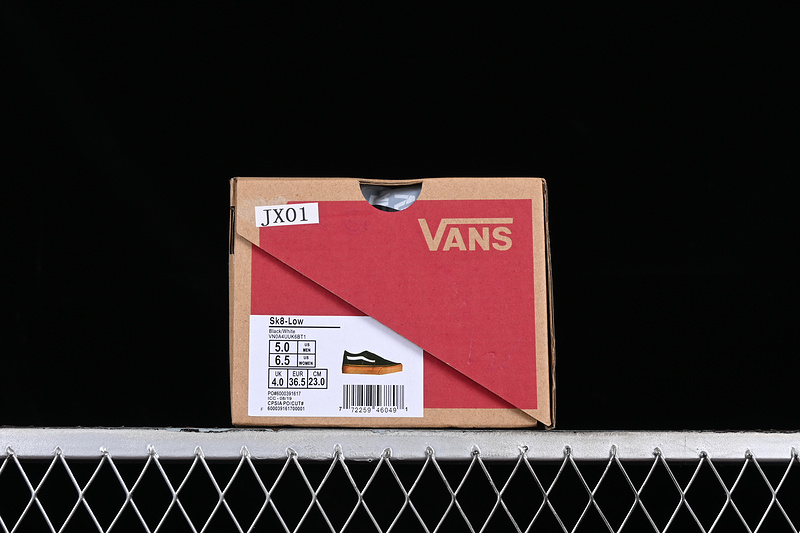 Vans Sk8-Low Black/White/Brown 27