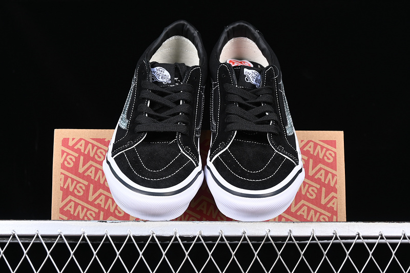 Vans Sk8 Low White/Black/Silver 9