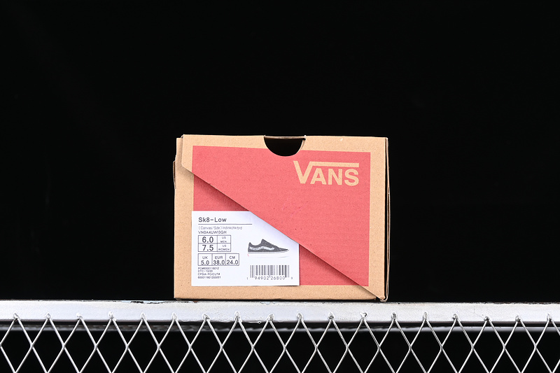 Vans Sk8 Low White/Black/Silver 11