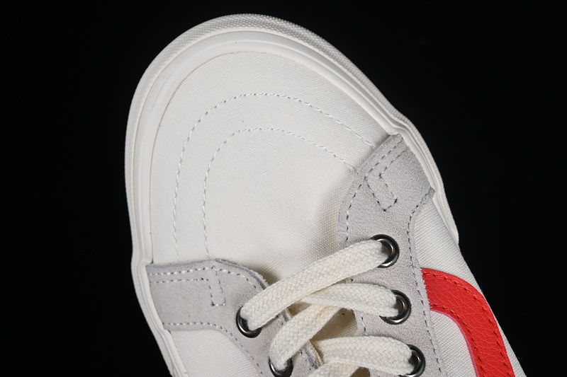 Vans Sk8-Low Reissue S Whte/Grey/Red 3