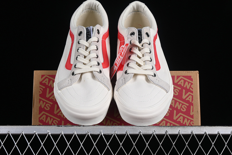 Vans Sk8-Low Reissue S Whte/Grey/Red 9