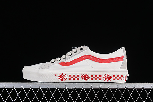 Vans Sk8-Low Reissue S Whte/Grey/Red 11