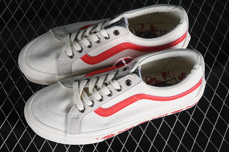 Vans Sk8-Low Reissue S Whte/Grey/Red 19