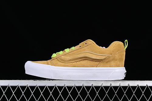 Vans Knu Skool White/Yellow/Green 3