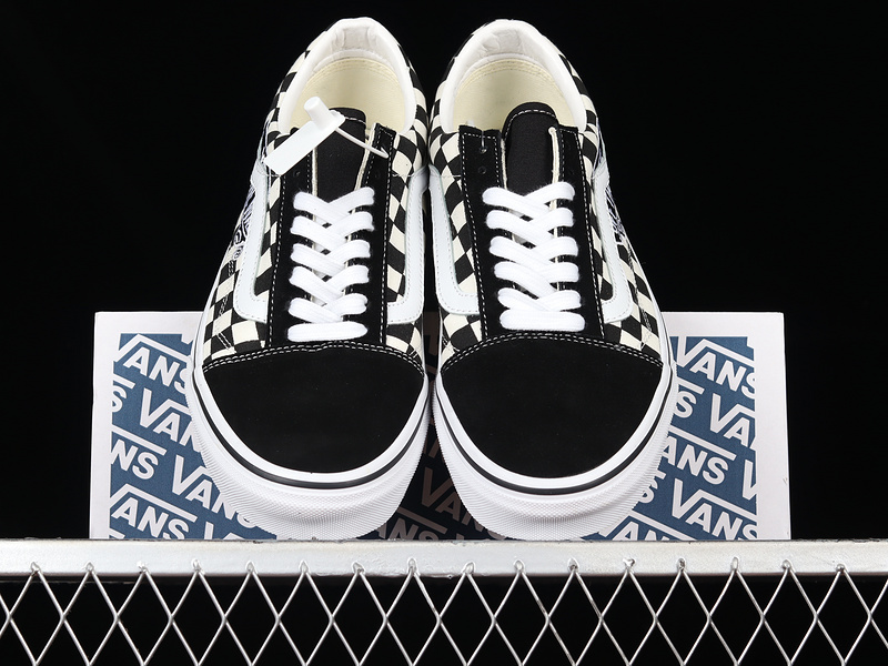 Old Skool Dx Checkerboard Black/White/Black 3