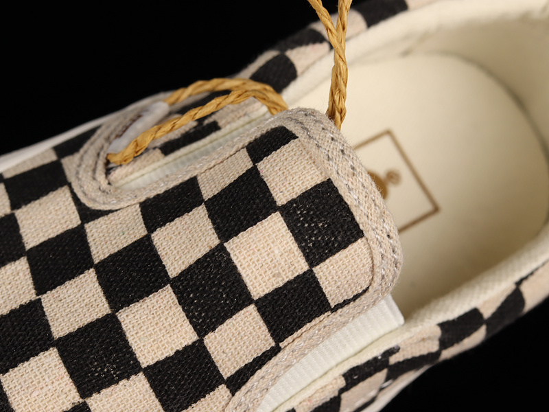 Classic Slip-On Eco Theory Checkerboard Beige/Black/White 3