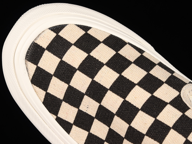 Classic Slip-On Eco Theory Checkerboard Beige/Black/White 21