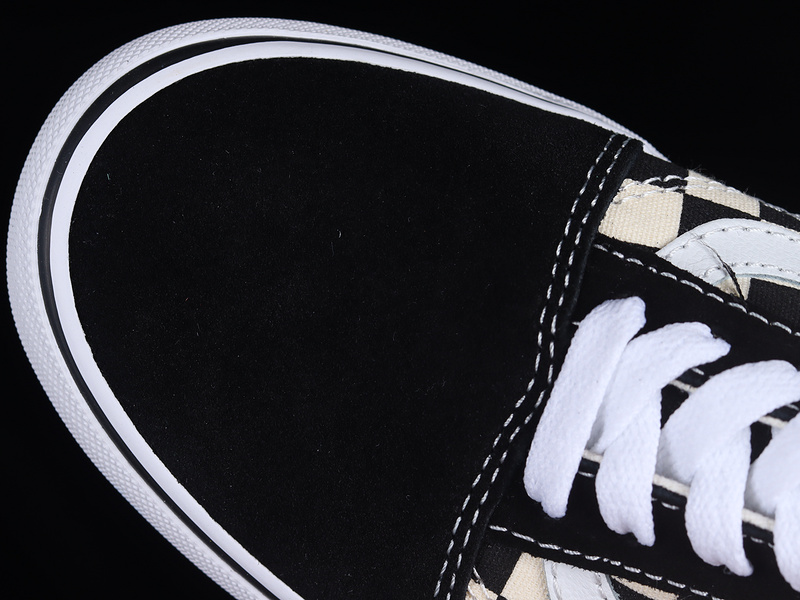 Old Skool Stackform Checkerboard Black/White/Off White 7