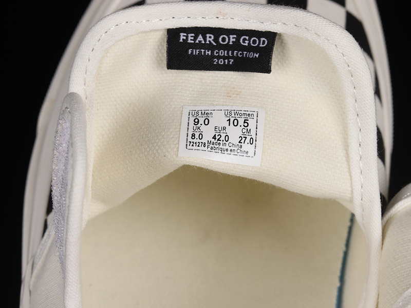 Fear Of Fog X Slip-On 47 V Dx White/Black/White 19