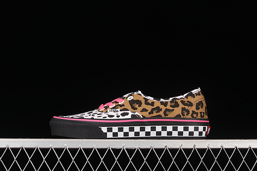 Authentic Low Shoes Leopard Print/Black/Pink 3