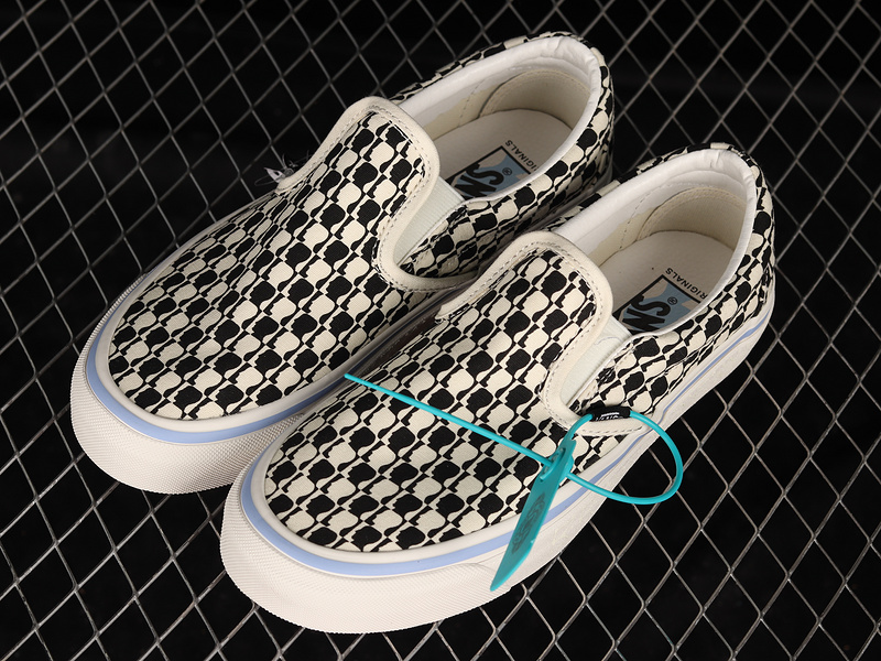 Brain Dead X Og Classic Slip-On Lx Checkerboard Black/White 3