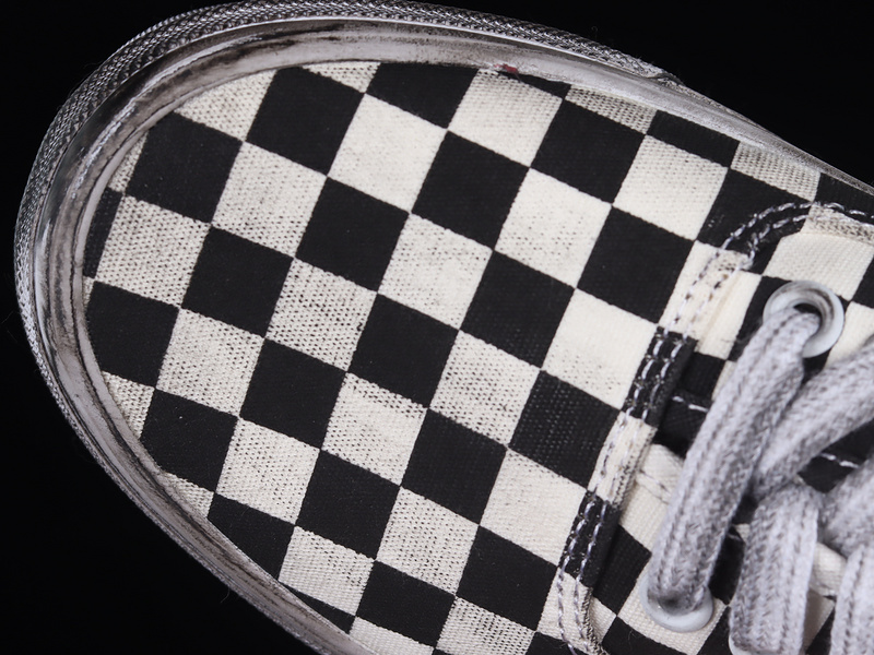 Authentic Lx Stressed Black Checkerboard Black/White 13