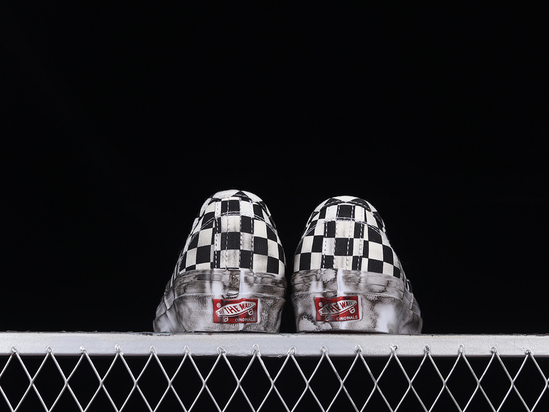 Authentic Lx Stressed Black Checkerboard Black/White 21