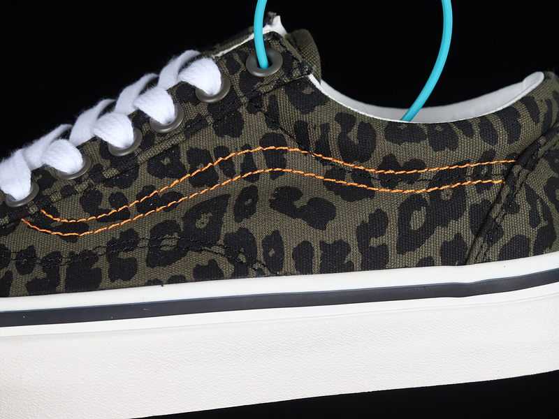 Anaheim Factory Old Skool 36 Dx Dark Green/Leopard Print/Black 9