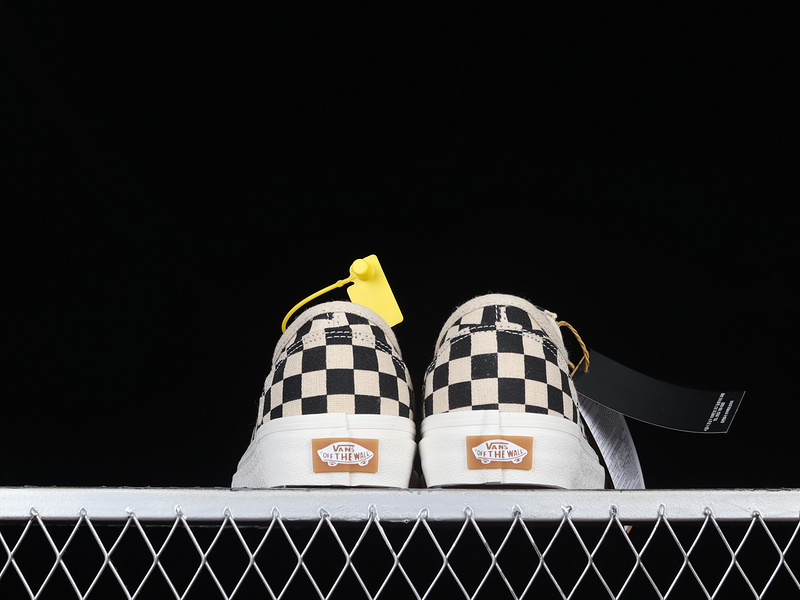 Eco Theory Checkerboard Old Skool Skate Shoes Black/White 27