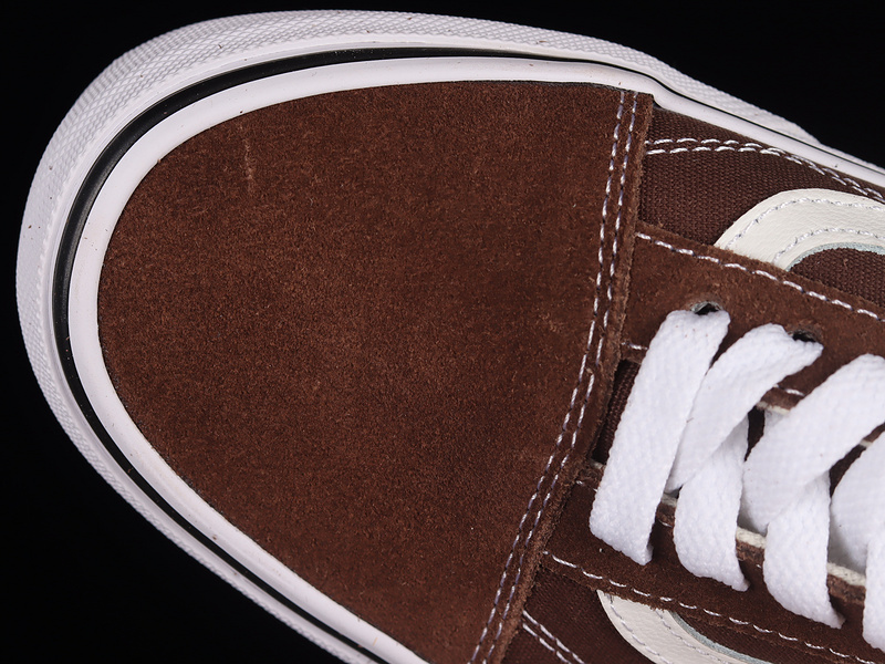 Old Skool Shoes Mocha Brown/True White 7