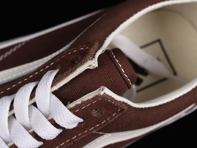 Old Skool Shoes Mocha Brown/True White 13