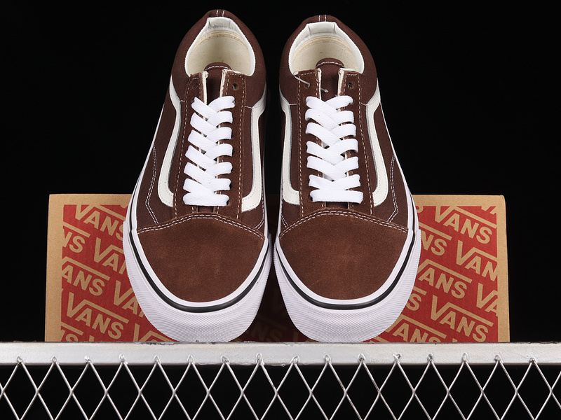 Old Skool Shoes Mocha Brown/True White 27