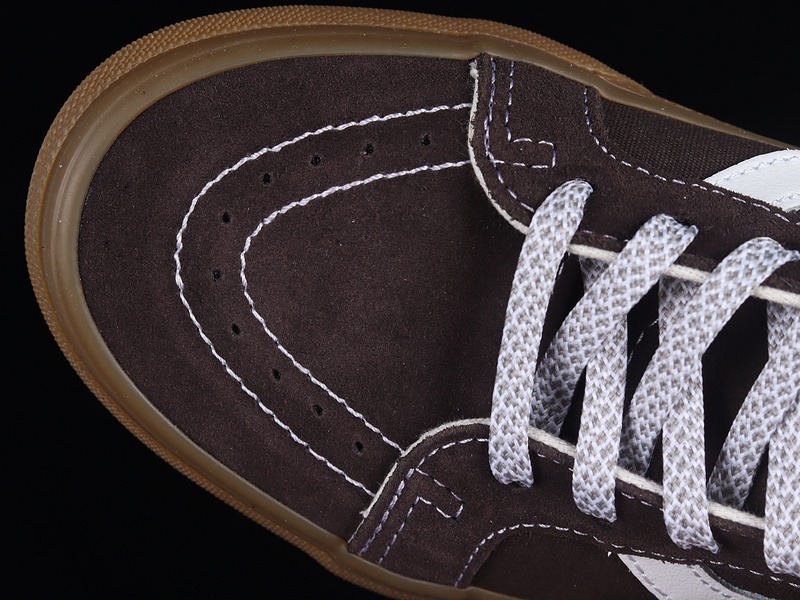 Sk8-Mid Dark Brown/Grey/White 13