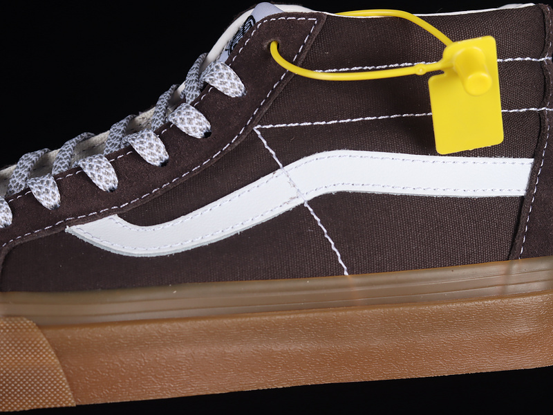 Sk8-Mid Dark Brown/Grey/White 27