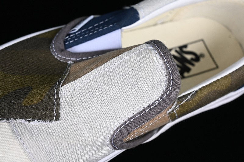 Classic Slip On Patchwork Brown/Blue/White/Gray 27