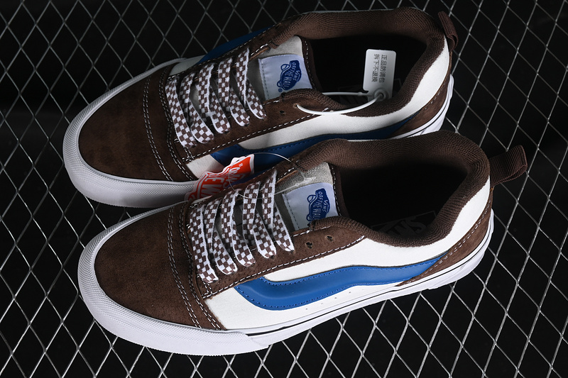 Vans Classics Knu Skool White/Blue/Brown 3