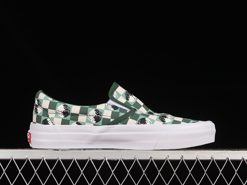 Vault Og Classic Slip On Lx White/Green/Black 9