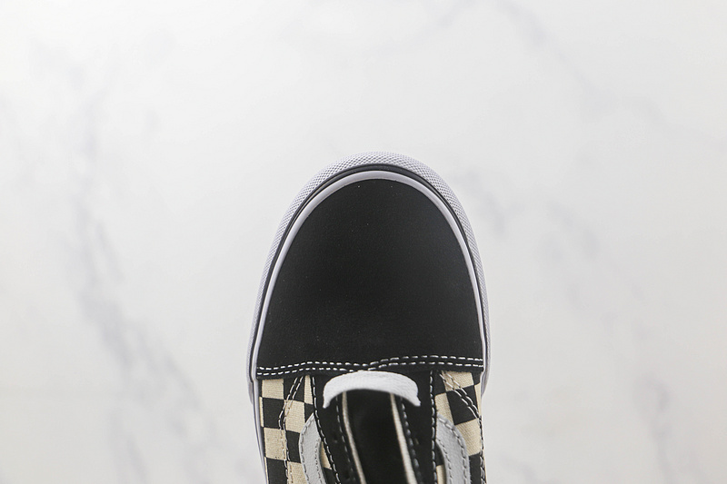 Old Skool Stackform Checkerboard Black/White/Black 5